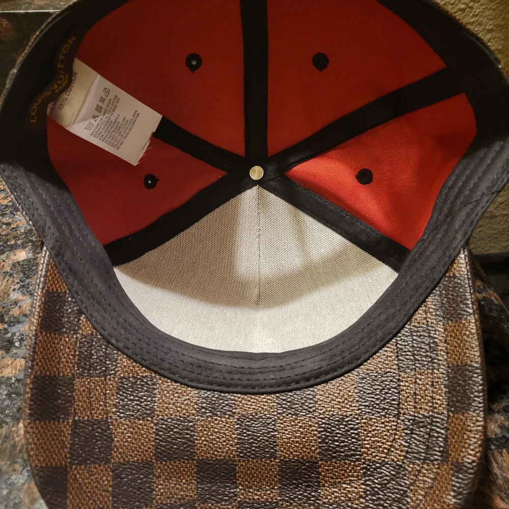 Louis Vuitton Brown Checkered Cap - Picture 9 of 12